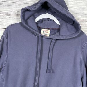 Champion Todd Snyder Hoodie Sweatshirt Pullover Pocket Mens M Blue Distressed***
